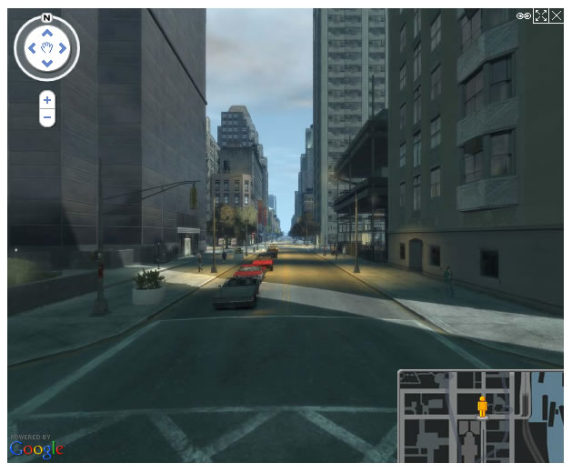 grand theft auto 4 map - google maps