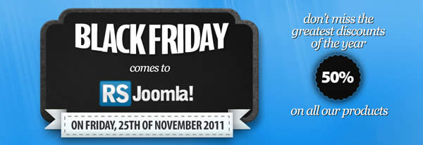 black friday - joomla! 50% off extensions