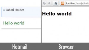 Hotmail Browser comparison