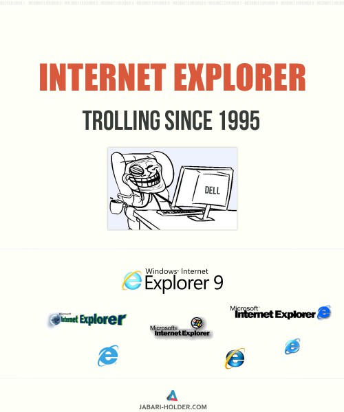 Internet Explorer Trolling Since 1995