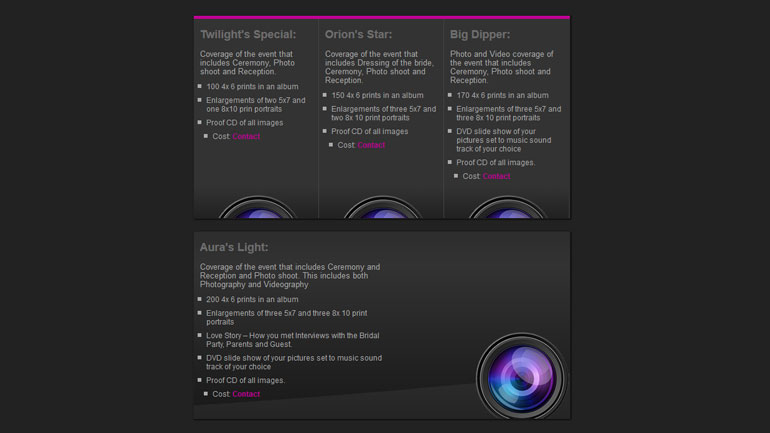 Twilight Media Productions Price Listing