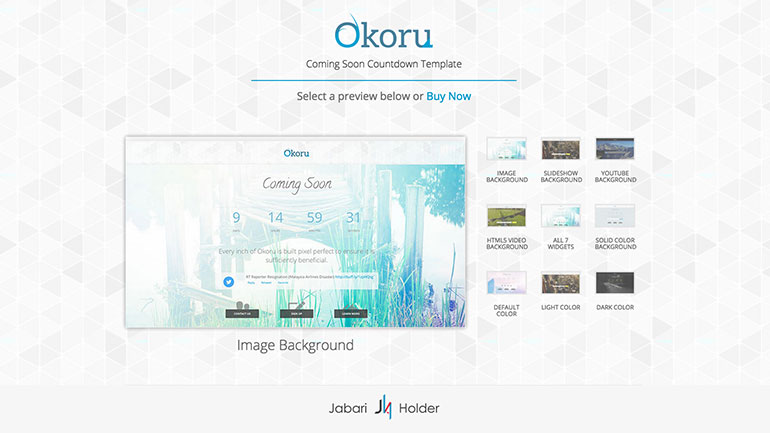 Okoru Cover Template Select Screen