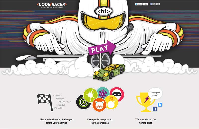 The Code Racer Web Development Game