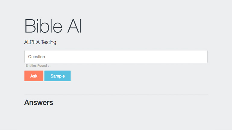 Bible AI Alpha Home