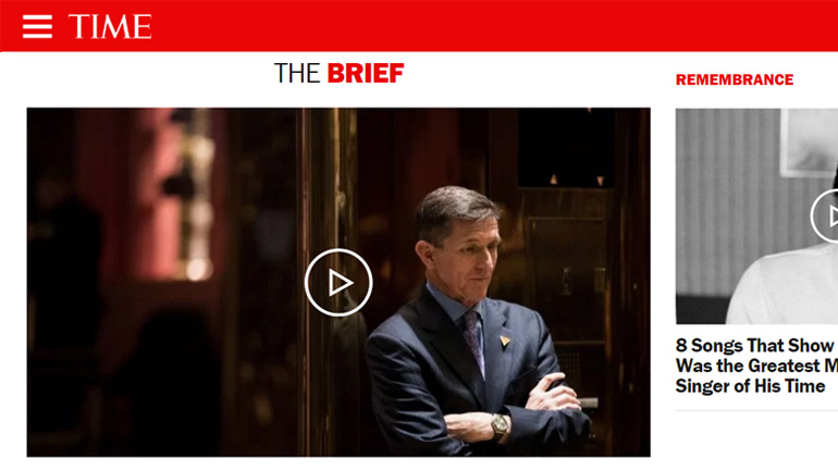 Time Magazine Home Page palyer