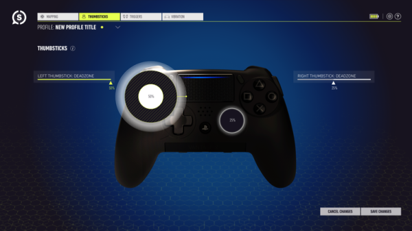 SCUF Gaming - Thumbstick deadzone