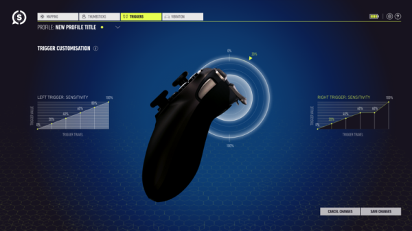 SCUF Gaming - Trigger sensitivity 